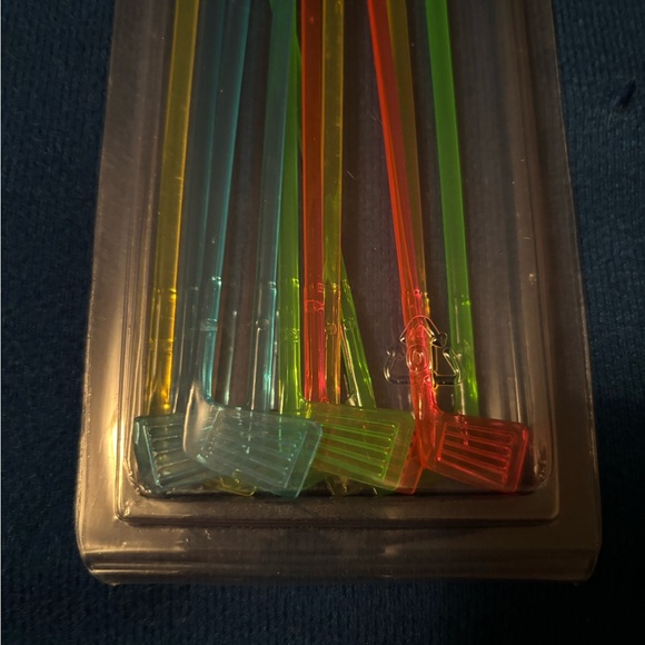 Vintage Farberware Swizzle Sticks Cocktail Stirrers 11 Golf Clubs NOS - Picture 4 of 7